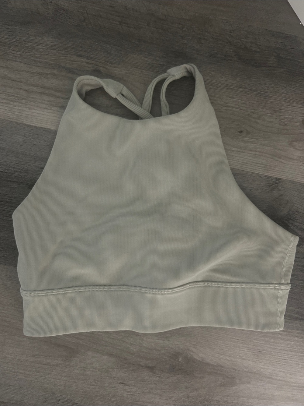 Lululemon Size 8 Willow Green Ribbed Sports Bra